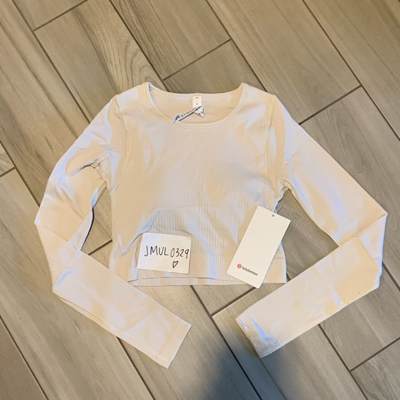 Lululemon Ebb To Street LS Shirt * White Opal - Picture 6 of 6